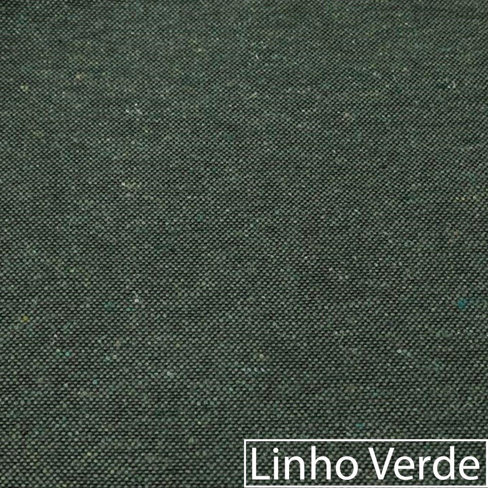 Kit 02 Poltronas Sevilha Base de Ferro Preta Linho Verde - 6