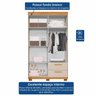Guarda-roupa 4 Portas 2 Gavetas 100% Mdf Flórida Espresso Móveis - 12
