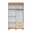Ver imagem 4 de Guarda-Roupa 4 Portas 2 Gavetas 100% MDF Flórida Yescasa Branco/Cinamomo/Off White