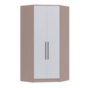 Ver imagem 2 de Guarda-Roupa Canto Closet com 2 Portas e 2 Gavetas MDF Requinte+ Bege/Duna/Branco