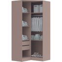 Ver imagem 5 de Guarda-Roupa Canto Closet com 2 Portas e 2 Gavetas MDF Requinte+ Bege/Duna/Branco
