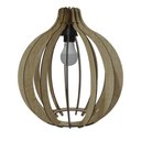 Ver imagem 1 de Lustre Pêndulo de Teto Luminária Pendente Madeira Clara
