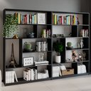 Ver imagem 1 de Kit 2 Estante para Livros 180cmx240cm 4 Prateleiras Seattle Yescasa