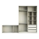 Ver imagem 3 de Guarda Roupa Closet Modulado sem Portas 2 Peças, 3 Gavetas, 2 Cabideiros Prime Luciane Móveis