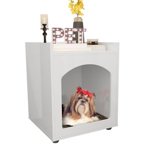 Mesa Cabeceira Casinha de Cachorro/gato Pet Branco