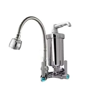 Torneira com Filtro Gourmet Pia Cozinha de Parede Metal Inox