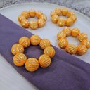 Ver imagem 6 de Maison Charlo Kit 4 Argolas de Guardanapos Mística do Oriente Laranja