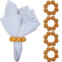 Ver imagem 1 de Maison Charlo Kit 4 Argolas de Guardanapos Mística do Oriente Laranja