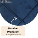 Ver imagem 3 de Capa Almofada Veludo Retangular Baguete 30x50 Cm - Azul Marinho