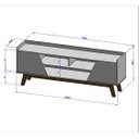 Ver imagem 4 de Rack Turim 1.6 Off White/Naturalle - Bechara Móveis