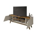 Ver imagem 3 de Rack Turim 1.6 Off White/Naturalle - Bechara Móveis