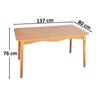 Jogo de Jantar Colonial Brisa Mesa 137x80 Cm + 06 Cadeiras Mel Rustico - 4