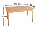 Ver imagem 4 de Jogo de Jantar Colonial Brisa Mesa 137x80 Cm + 06 Cadeiras Mel Rustico
