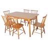 Jogo de Jantar Colonial Brisa Mesa 137x80 Cm + 06 Cadeiras Mel Rustico - 2