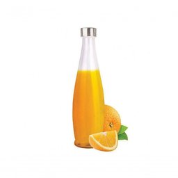Jogo Garrafa de Vidro Acqua Transparente C/ Tampa 1l 2 Unid - 2