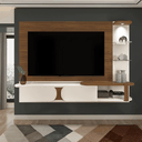 Ver imagem 1 de Painel para Tv de até 72 Polegadas 2 Portas 2.00cm de Largura Cor Cedro/off White Toronto - Artely