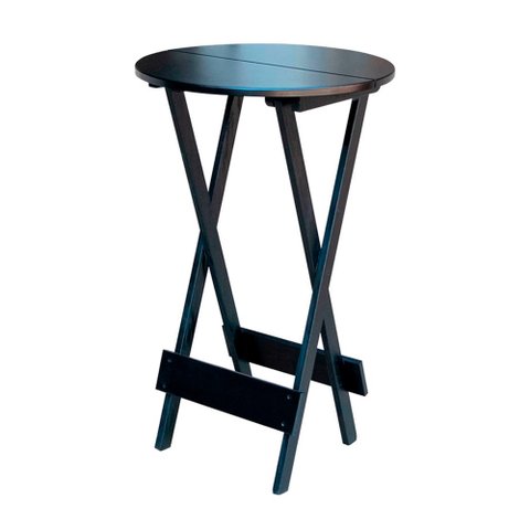 Mesa Bistro de Madeira Dobravel - Preto