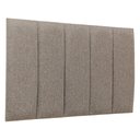 Ver imagem 1 de Cabeceira Solteiro Linho Cinza Placa Modulada Estofada Ripada Adesiva