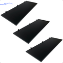 Ver imagem 1 de Kit 3 Prateleira Preta 80X30 + Suporte Flutuante Mdf Organizadora Decoração Cozinha Banheiro Sala