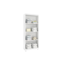 Ver imagem 3 de Armário Multiuso Slim 2 Portas com Prateleiras Branco Formimóveis