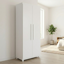 Ver imagem 2 de Armário Multiuso Slim 2 Portas com Prateleiras Branco Formimóveis