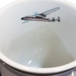 Caneca Cerâmica C/ Descanso Lata Presente Aero Club - 5