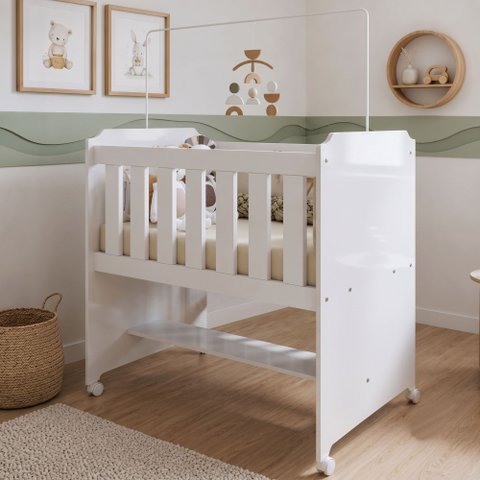 Mini Berço 100% MDF com Colchão Yescasa