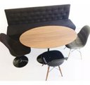 Ver imagem 5 de Conjunto Canto Alemão Baú Encosto Ripado Corino 110x45cm:marrom