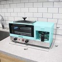 Ver imagem 7 de Elite Gourmet Americana 3-em-1 Toaster, Café e Grelha 2 Fatias Azul