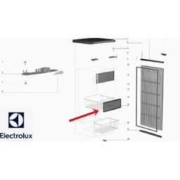 Tampa Frontal Freezer Electrolux Fe18 77187372 - A99230001 - 7