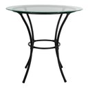 Ver imagem 1 de Mesa para Área Externa Redonda Happy Hour de Aço e Fibra Sintética e Vidro 80 Cm Acesse Móveis