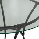 Ver imagem 3 de Mesa para Área Externa Redonda Happy Hour de Aço e Fibra Sintética e Vidro 80 Cm Acesse Móveis