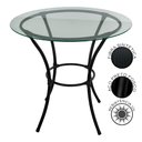 Ver imagem 4 de Mesa para Área Externa Redonda Happy Hour de Aço e Fibra Sintética e Vidro 80 Cm Acesse Móveis