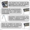 Churrasqueira Espeteira Para Espetinhos Em Aço Inox Reforçada Tamanho 76x25 e Grelha Inox LOJA DE CH - 3
