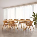 Ver imagem 2 de Mesa de Jantar Aurora com 8 Cadeiras Zara Corino Terracota 270cm