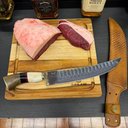 Ver imagem 7 de Faca Turca 10' Artesanal 3mm Matrizada Churrasco Aço Inox Cabo Madeira Resina