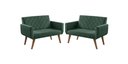 Ver imagem 1 de Kit 2 Poltronas 2 Lugares Anabelle Unidecor Verde