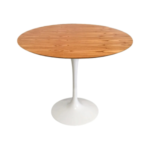 Mesa de Jantar Saarinen Tulipa Redonda - 120 Cm - Madeira Cinamomo