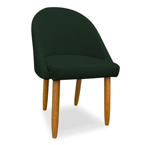 Cadeira Decorativa Estofada para Sala Recepção Cozinha Lua Star Veludo Verde do Lar Móveis e Decoraç