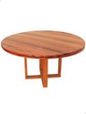 Ver imagem 3 de Conjunto Mesa Redonda Jantar 1,6 m com 6 Cadeiras Maciça Madri Madeira Maciça