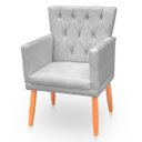 Ver imagem 5 de Poltrona Capitonê Clássica Confortável para Sala e Quarto Ana Suede