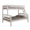 Ver imagem 5 de Cama Beliche Casal Solteiro Madeira Pinus Alta Resistência:Branco
