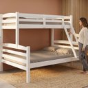 Ver imagem 4 de Cama Beliche Casal Solteiro Madeira Pinus Alta Resistência:Branco