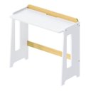 Ver imagem 4 de Escrivaninha e Estante 3 Nichos com Porta Petit Casatema MadeiraOriginals Branco/Mel