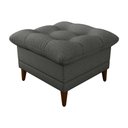 Ver imagem 5 de Poltrona de Amamentação com Puff Montreal Suede Chumbo Matrix