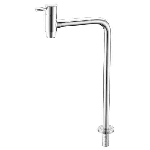 Torneira Cano Longo para Cozinha Inox Aço Escovado - 1