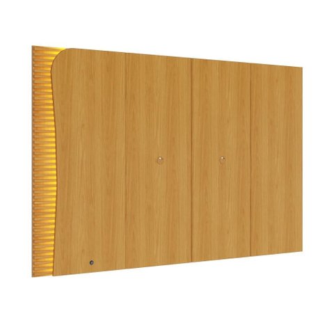 Painel para TV até 75 Polegadas Amalfi com LED Ripado - Naturale