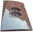 Ver imagem 1 de Conjunto 4x2 Linha Marrom Sleek Alto Brilho