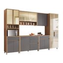 Ver imagem 2 de Cozinha 6 Peças 13 Portas Cristaleira Condessa Torre Quente 100% MDF