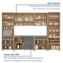Ver imagem 4 de Cozinha 6 Peças 13 Portas Cristaleira Condessa Torre Quente 100% MDF